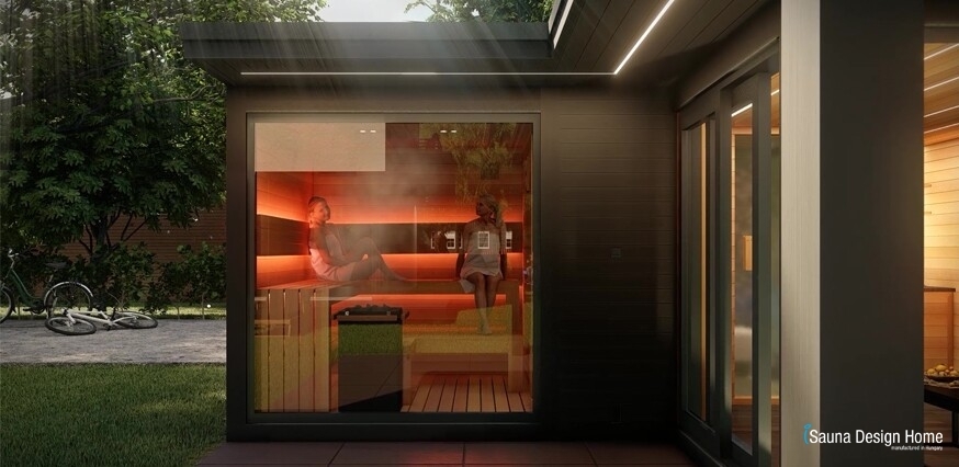 Modern sauna, sauna house