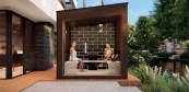 Outdoor sauna construction