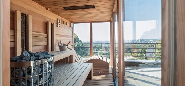 Outdoor sauna design 