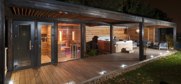 Outdoor sauna house in premium quality