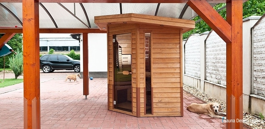 Outdoor sauna upon individual ideas