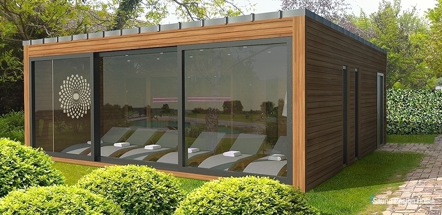 Premium outdoor wellness sauna