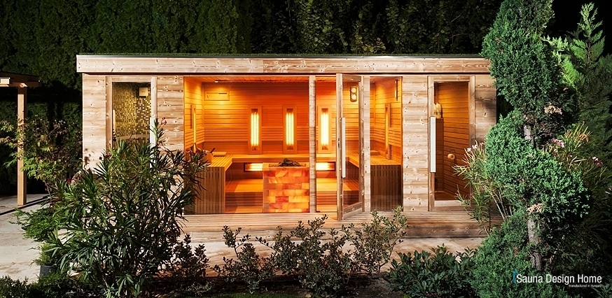 Premium sauna house with wellness terrace