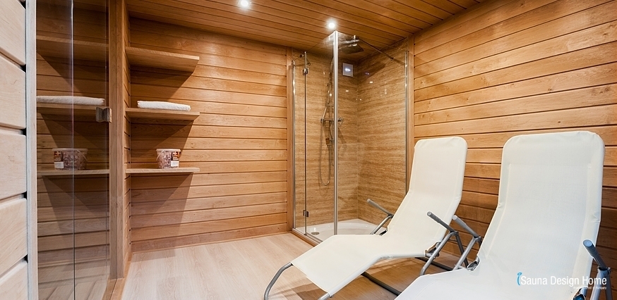 Sauna house with relax area