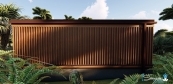 Unique outdoor sauna house