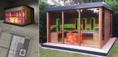 Unique premium sauna house building