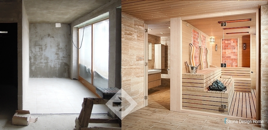 Wellness sauna house design